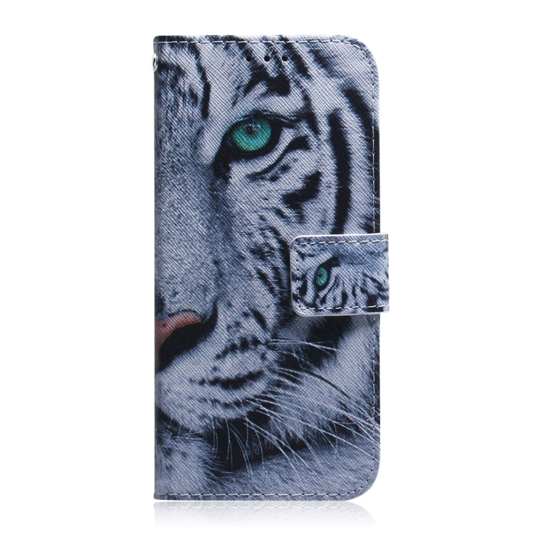 Estuche de Teléfono Samsung Galaxy A04E F04 M04 Cuero con Tapa Dibujo Tigre