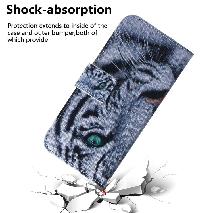 Estuche de Teléfono Samsung Galaxy A04E F04 M04 Cuero con Tapa Dibujo Tigre