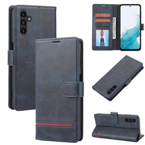 Funda para Samsung Galaxy A54 5G Classic Wallet Flip de Cuero para Teléfono (Azul)