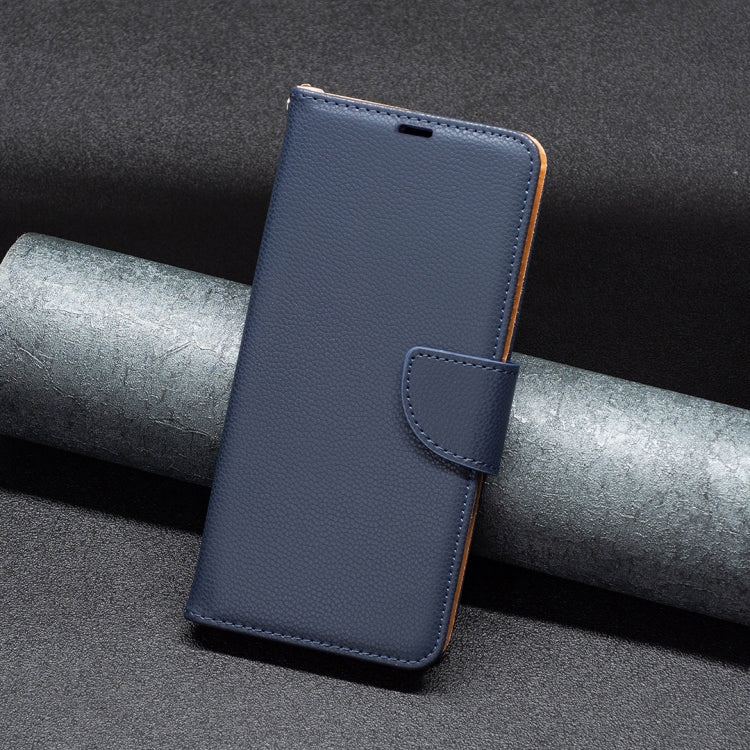 Para Samsung Galaxy M14 5G Litchi Texture Pure Color Leather Phone Case (Azul)