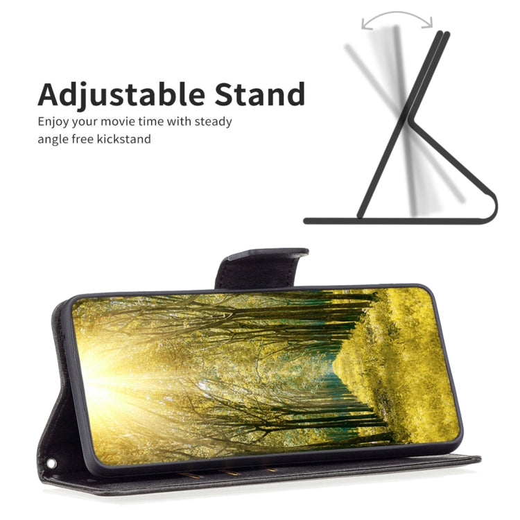 Para Samsung Galaxy A24 4G Funda de cuero con textura de piel de cordero (Negro)