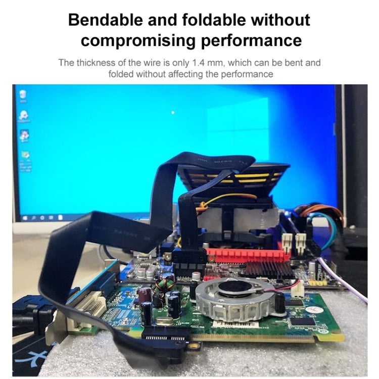 Cable de Extensión PCI-E 3.0 1X a 16X para Tarjeta Gráfica 180 Grados 40 cm