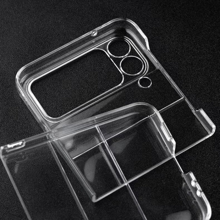 Para Samsung Galaxy Z Flip3 5G transparente brillante caja del teléfono de la PC