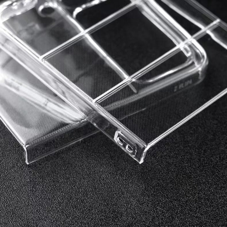 Para Samsung Galaxy Z Flip3 5G transparente brillante caja del teléfono de la PC