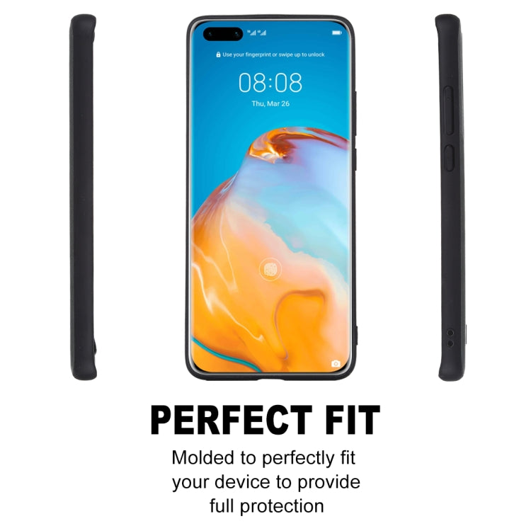 Para Huawei P40 Pro SULADA TPU a prueba de golpes + funda protectora de cuero hecha a mano (rojo)