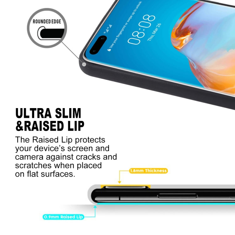 Para Huawei P40 Pro SULADA TPU a prueba de golpes + funda protectora de cuero hecha a mano (rojo)
