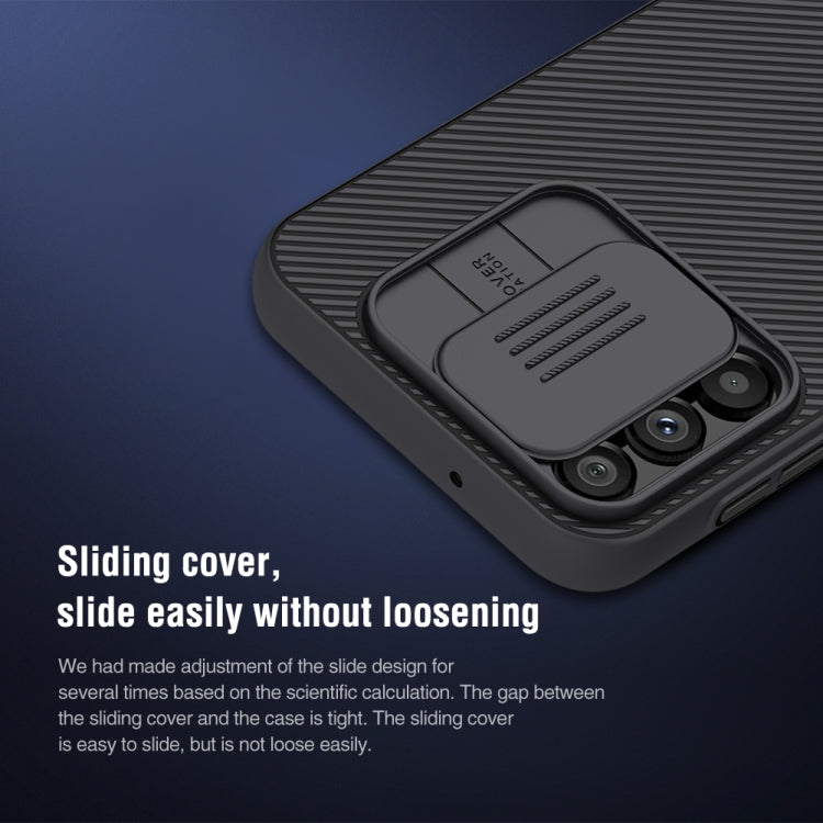 Para Samsung Galaxy A14 4G NILLKIN Black Mirror Series Camshield PC Phone Case (Azul)