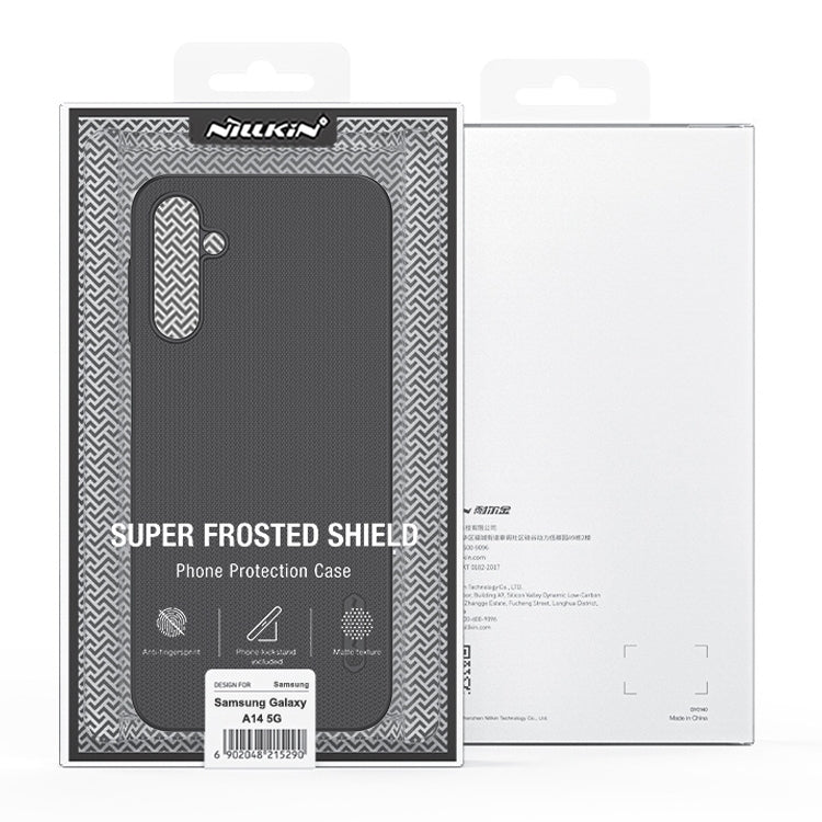 Para Samsung Galaxy A14 4G NILLKIN Frosted PC Phone Case (Negro)