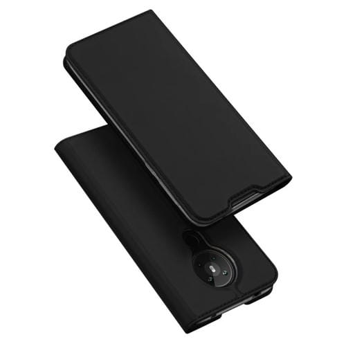 Para Nokia 5.3 DUX DUCIS Skin Pro Series Funda de cuero con tapa horizontal PU + TPU, con soporte y ranuras para tarjetas (Negro)