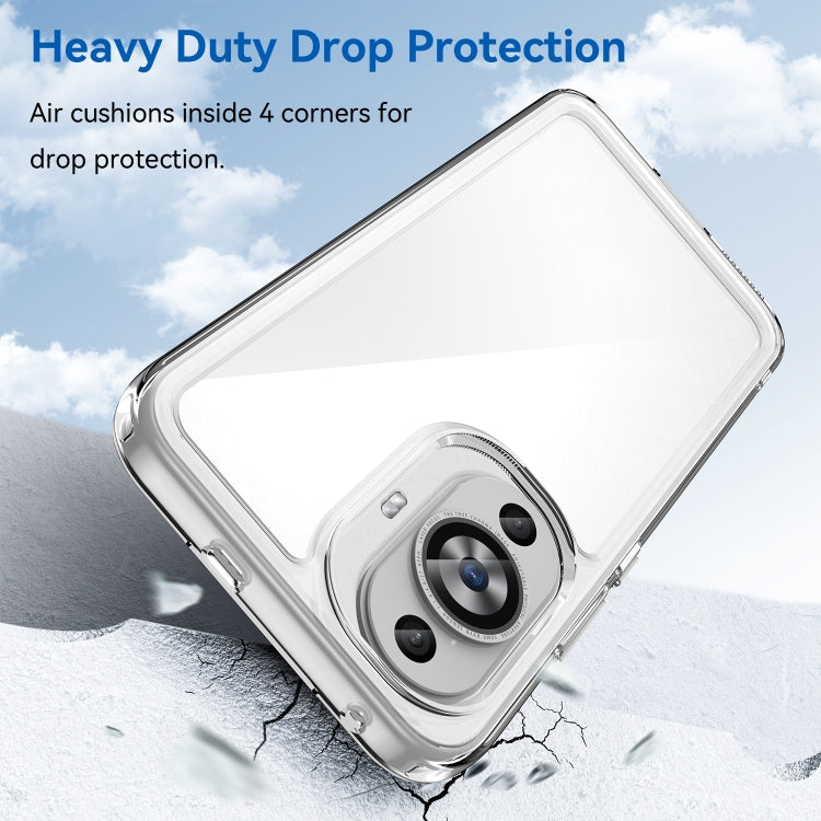 Funda de Acrílico + TPU para Huawei Nova 12 Lite Serie Colorida (Transparente)