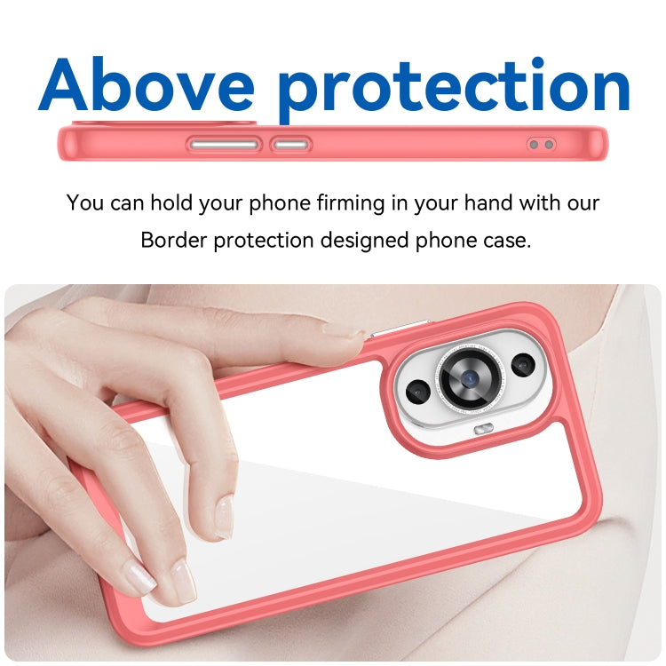 Funda de Teléfono Acrílico + TPU Huawei Nova 12 Lite Serie Colorida (Roja)
