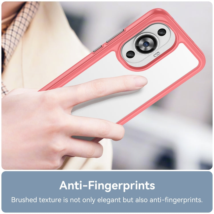 Funda de Teléfono Acrílico + TPU Huawei Nova 12 Lite Serie Colorida (Roja)