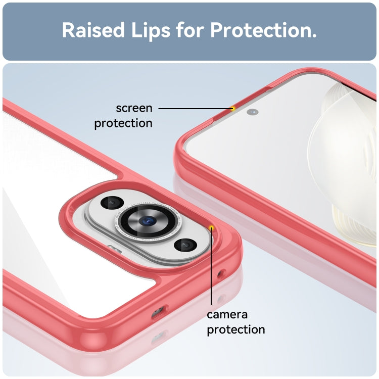 Funda de Teléfono Acrílico + TPU Huawei Nova 12 Lite Serie Colorida (Roja)