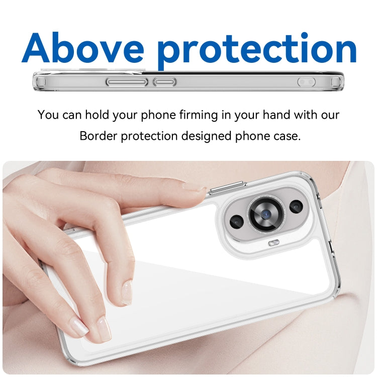 Funda de Teléfono Acrílico y TPU para Huawei Nova 12S Serie Colorida (Transparente)