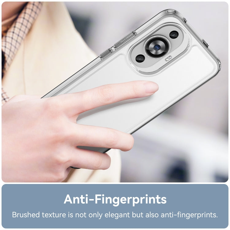 Funda de Teléfono Acrílico y TPU para Huawei Nova 12S Serie Colorida (Transparente)