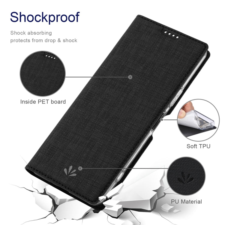 Estuche de Cuero Magnético Sony Xperia 1 V Vili Dmx Series a Prueba de Golpes (Negro)
