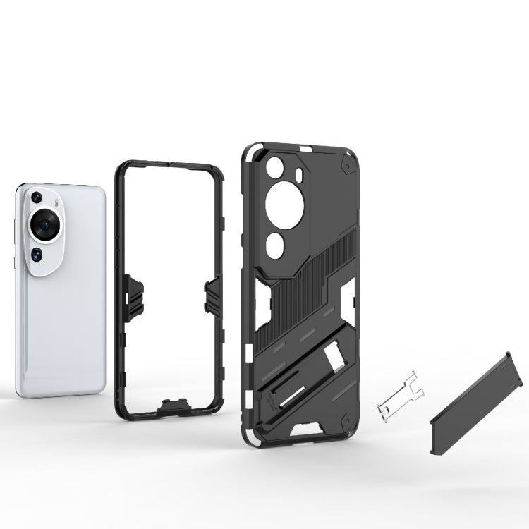 Funda para Huawei P60 Art Punk Armor 2 en 1 PC + TPU a prueba de golpes con soporte invisible (Verde)