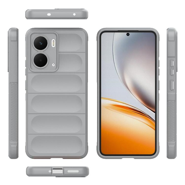 Funda de TPU y Franela con Protección Mágica Global para Realme P3 5G (Gris)