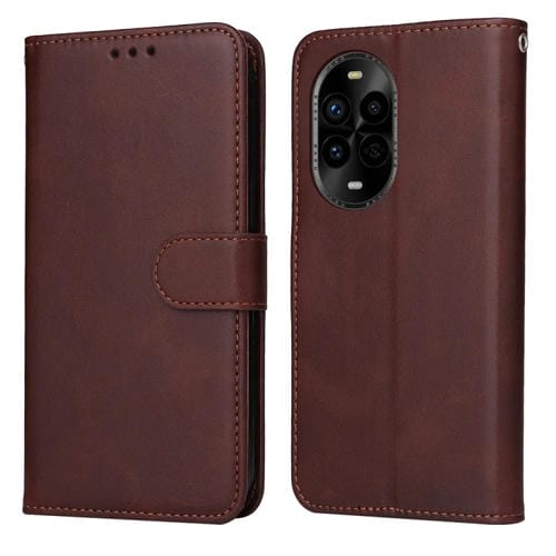 Funda Piel con Tapa y Textura de Becerro para Huawei Nova 13 Pro (Marrón)