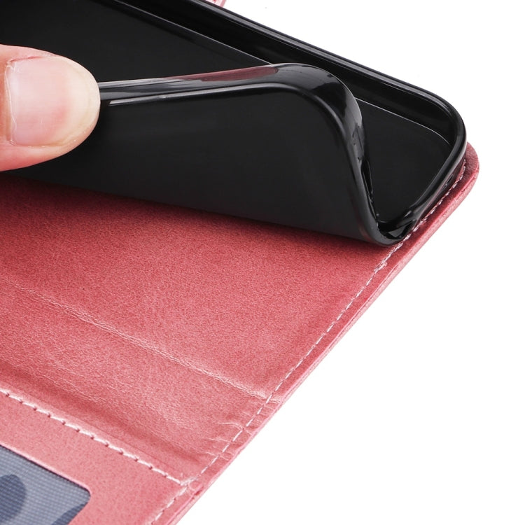 Funda de Piel con Tapa y Textura de Becerro para Huawei Nova 13 Pro (Oro Rosa)