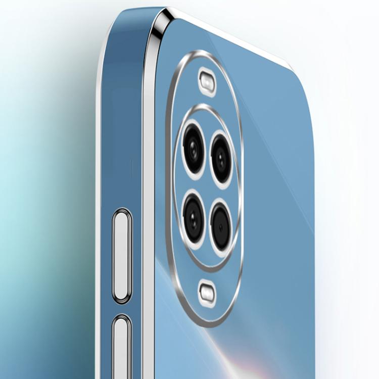 Funda de TPU con borde recto 6D galvanizado XINLI para Huawei Nova 14 (morado cereza)