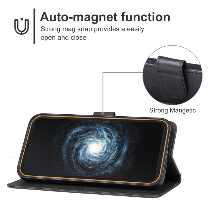 Funda de Cuero para Cubot Kingkong 6 Teléfono (Negro)