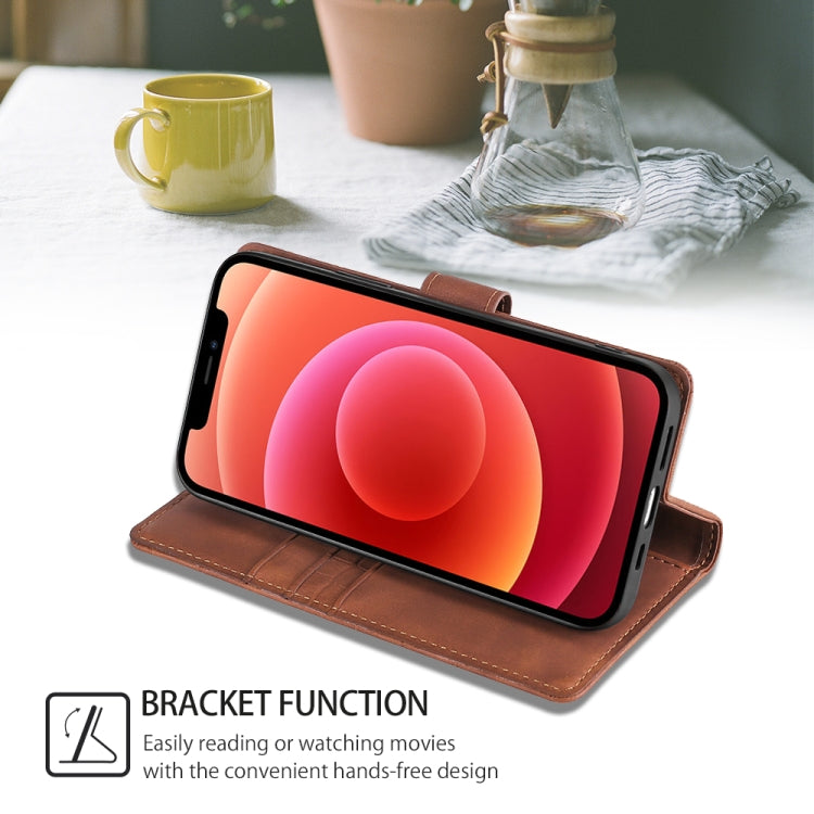 Funda de Piel para OnePlus Ace 3 Pro 5G con Cierre Magnético y Diseño Cocodrilo (Marrón)