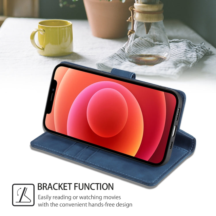 Funda de Piel para OnePlus Ace 3 Pro 5G con Cierre Magnético y Diseño de Cocodrilo (Azul)