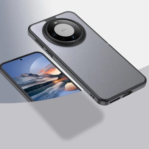 Funda rígida TPU Transparente para Huawei Mate 70 (Negro Mate)