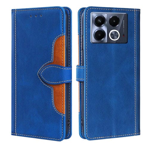 Funda de Cuero con Hebilla Magnética para Infinix Note 40 5G (Azul)