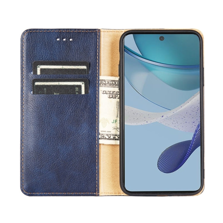 Estuche para Huawei Enjoy 60 Pro / Nova 11I de Cuero Magnético con Aceite Brillante (Azul)