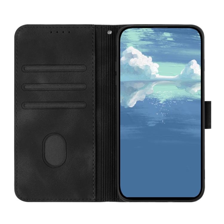 Funda de Cuero Huawei Nova 12 Pro y Nova 12 Ultra diseño de Líneas y Tacto Suave (Negra)