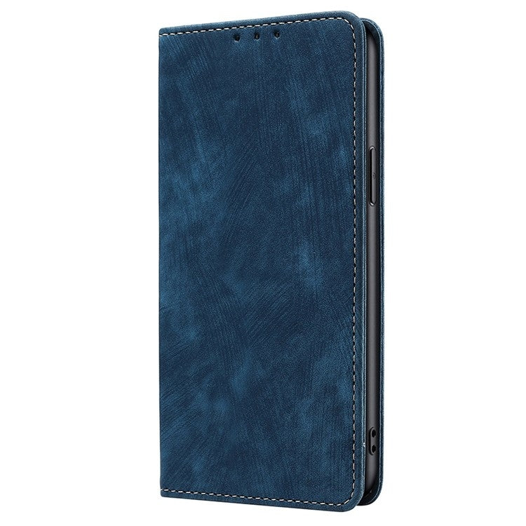 Funda de Cuero Magnética Antirrobo Rfid para OnePlus Nord Ce 4 Lite 5G (Azul)