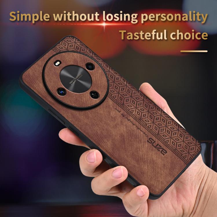 Funda para Teléfono Azns con Efecto Piel en Relieve 3D para Huawei Enjoy 70X/Maimang 30 (Azul Zafiro)