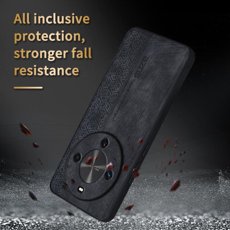 Funda para Teléfono Azns con Efecto Piel en Relieve 3D para Huawei Enjoy 70X/Maimang 30 (Azul Zafiro)