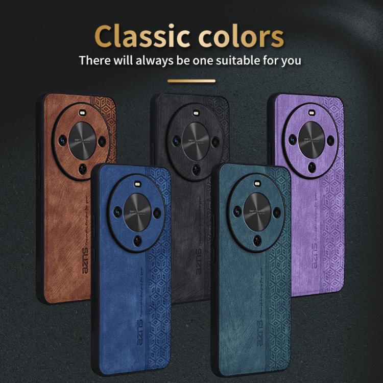Funda para Teléfono Azns con Efecto Piel en Relieve 3D para Huawei Enjoy 70X/Maimang 30 (Azul Zafiro)