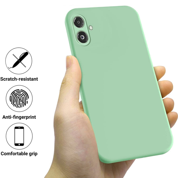 Para Samsung Galaxy F14 5G Pure Color Liquid Silicone Funda para teléfono a prueba de golpes (Verde)