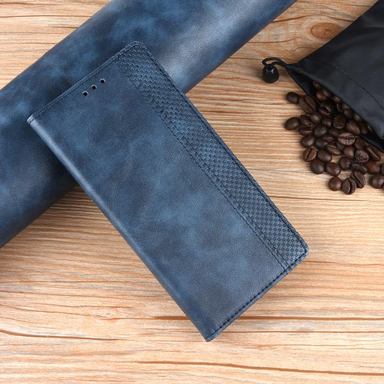 Funda de Cuero Honor X8C 4G con Textura Retro y Hebilla Magnética (Azul)