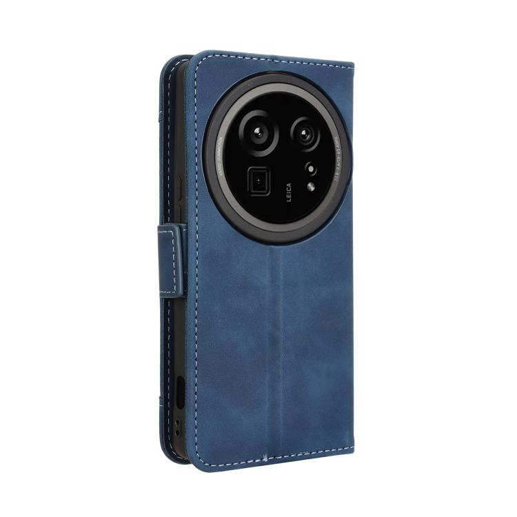 Funda Piel Sintética Sharp Aquos R9 Pro Ranuras Tarjetas (Azul)