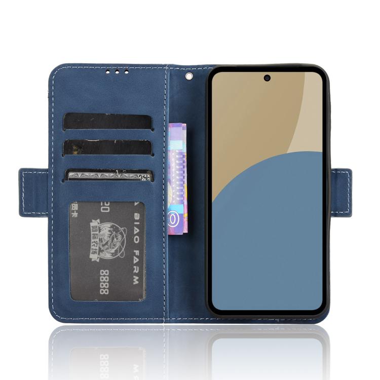 Funda de Piel Sintética con Ranuras para Tarjetas para Sharp Aquos Sense9 (Azul)