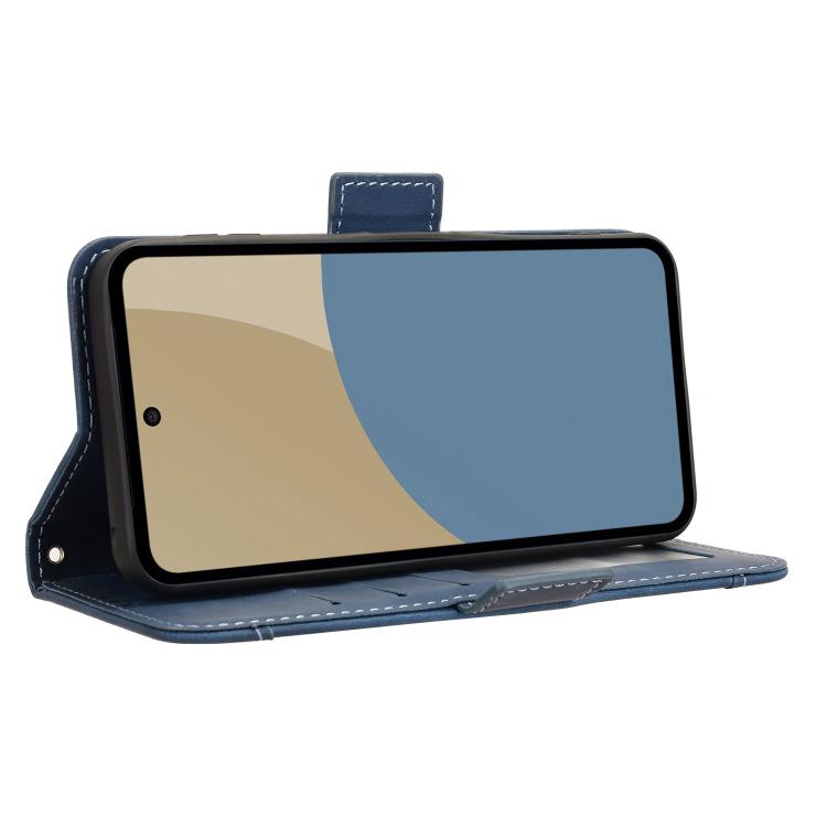 Funda de Piel Sintética con Ranuras para Tarjetas para Sharp Aquos Sense9 (Azul)