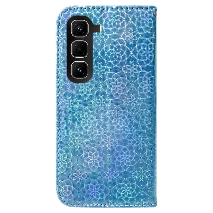 Funda de cuero con hebilla magnética para Infinix Hot 50 Pro 4G (azul)