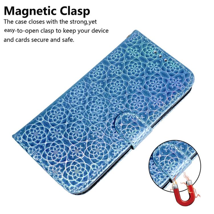 Funda de cuero con hebilla magnética para Infinix Hot 50 Pro 4G (azul)