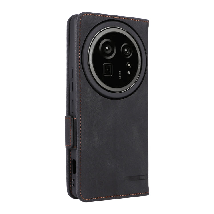 Funda de Cuero para Sharp Aquos R9 Pro con Cierre Magnético (Negra)