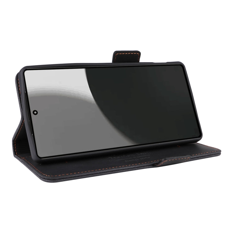 Funda de Cuero para Sharp Aquos R9 Pro con Cierre Magnético (Negra)