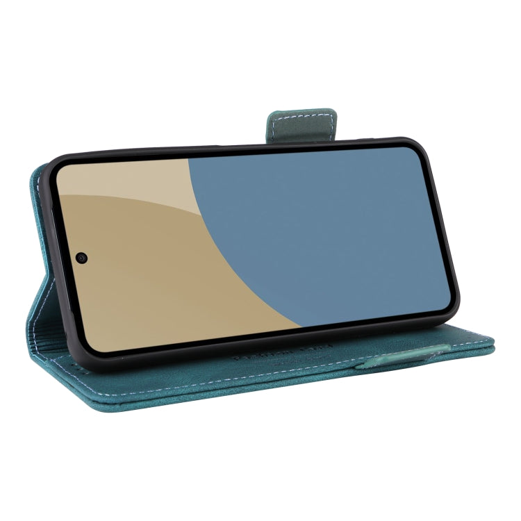 Funda de Cuero para Sharp Aquos Sense9 con Cierre Magnético (Verde)