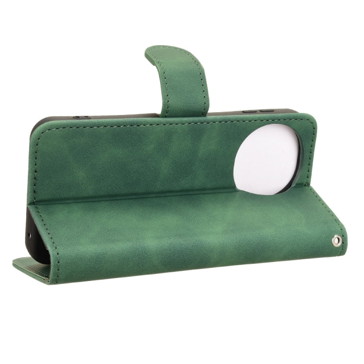 Funda de Cuero con Tapa Magnética para Sharp Aquos Sense9 (Verde)