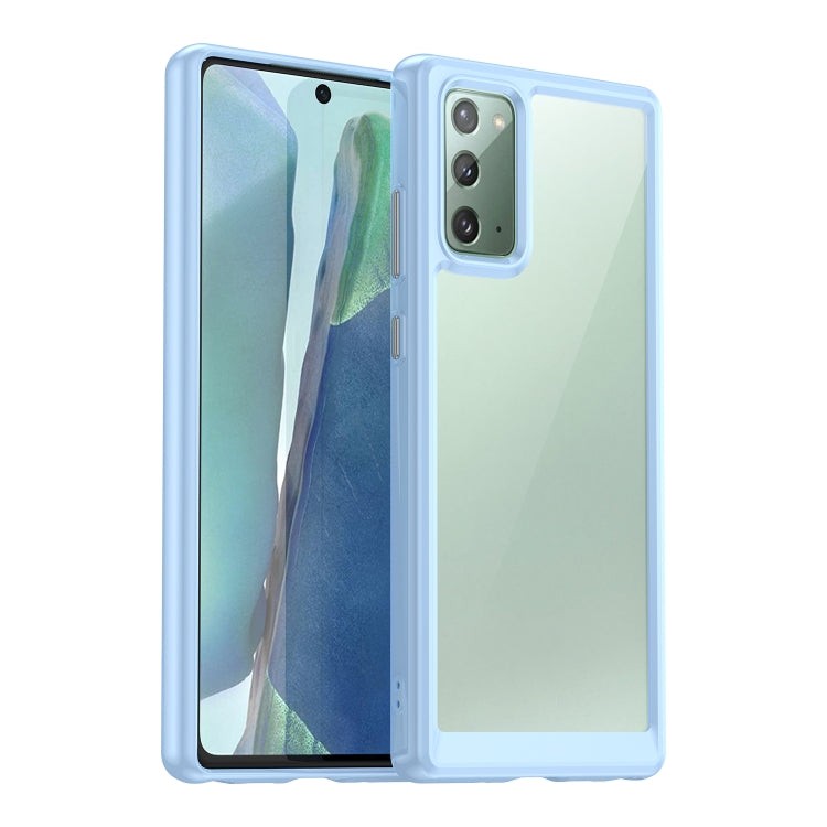 Para Samsung Galaxy Note20 Colorful Series Acrylic + TPU Phone Case (Azul)