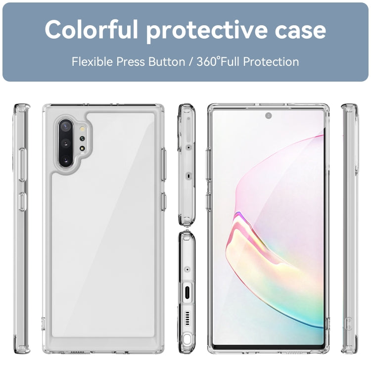 Para Samsung Galaxy Note10+ 5G Colorful Series Acrylic + TPU Phone Case (Transparente)