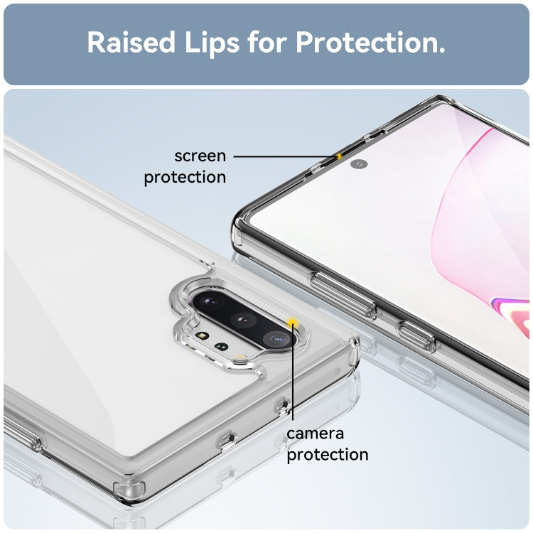 Para Samsung Galaxy Note10+ 5G Colorful Series Acrylic + TPU Phone Case (Transparente)